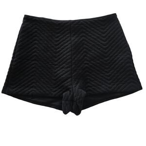 Urban Outfitters Quilted High-Waisted Black Shorts Size 0 Y2K Minimalist